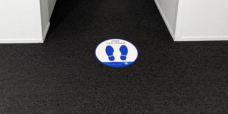 corona vloerstickers corona vloerstickers